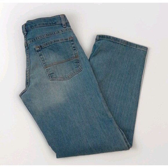 Arizona Boys Jeans Size 14 Regular Adjustable Waist 5 Pockets Blue - Picture 1 of 11